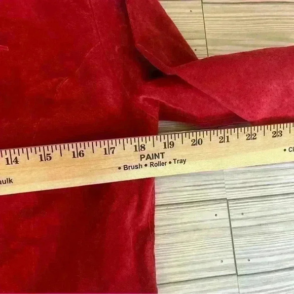 Dialogue Western Leather Suede Fringe Jacket - Picture 3 of 5